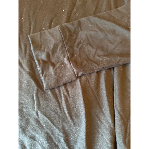 Eileen Fisher Black Mock Turtleneck Long Sleeve Tunic Dress M Minimalist Classic - Picture 3 of 6